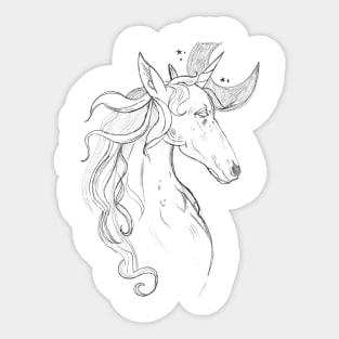Dead Unicorn Sticker